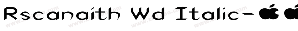 Rscanaith Wd Italic字体转换